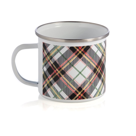 Shiraleah Tartan Enamel Coffee Mug - Picture 1 of 2